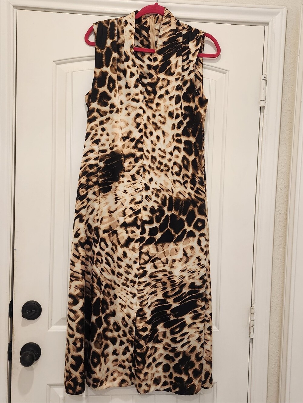 Alex Marie Sz 10 Animal Print Leopard Dress Long